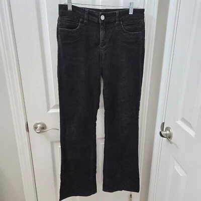 Kut From The Kloth Black Corduroy Pants Womens Size 6 Bootcut Flap Pockets - Image 1 of 4