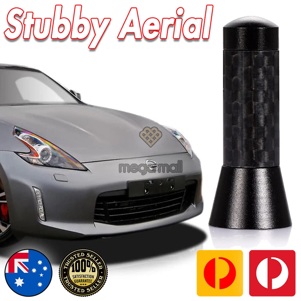 Antena / Antena Stubby Bee Sting para Nissan 370Z 350Z Negro Carbono 3.5 CM Foto 1 de 4