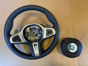 BMW 5 6 X3 X4 G30 G31 G32 G01 G02 LCI EU M Steering Wheel Paddles HEAT VIBRO ACC - Picture 1 of 12