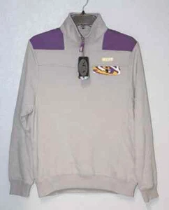 NEW LSU Tigers Sweater Men SMALL 1/4 Zip Mock Neck Pullover Sweatshirt Shep - Picture 1 of 10