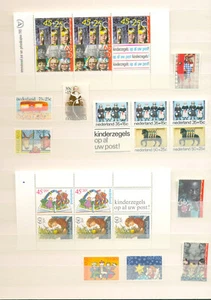 Netherland Childrens stamps and blocks almost all mint, high value - Picture 1 of 5