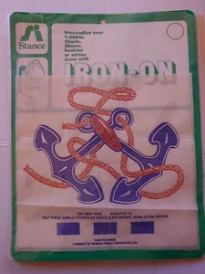 Vintage Stance Brand Anchor/Nautical/Naval Iron-On Patch - Picture 1 of 3
