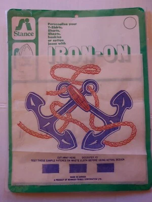 Vintage Stance Brand Anchor/Nautical/Naval Iron-On Patch - Image 1 of 3