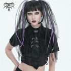 Devil Mode Damen Krawatte schwarz Gothic Punk Schädel Ring Dekoration stilvoll