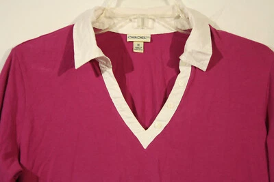 Camisa Cherokee Talla M Rosa Oscuro Manga 3/4 Cuello en V Mujer Foto 1 de 4