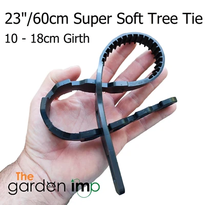THE GARDEN IMP Tree Ties 60cm Rubber Adjustable Super Soft Straps Plant Stake Large Support
