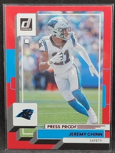2022 Donruss Red Press Proof Jeremy Chinn Carolina Panthers #241 - Picture 1 of 2