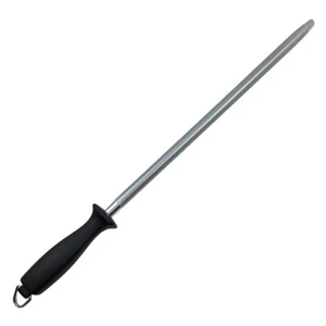12 Inch Solid Core Diamond Knife Sharpener - Fine Grit - Large Diameter Rod - Picture 1 of 2