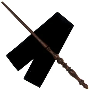 15.25" Hand Turned Elegance Teak Wood Magic Wand Witch Wizard w/ Free Velvet Bag - Picture 1 of 4