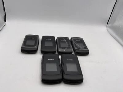 Kyocera Kona S2151 Black Paylo by Virgin Flip Phone sprint lot of 6 AG35 - Image 1 of 4
