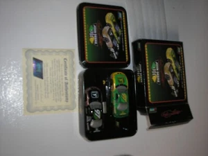 Vintage 1997 Revell Set of 2 Chad Little John Deere Race Cars w/ Tin Free SHIP - Picture 1 of 4