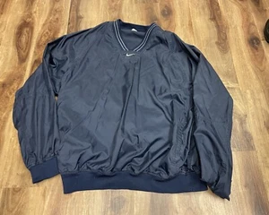 Rare VTG NIKE Small Center Swoosh Pullover Windbreaker Golf Jacket 90s 2000s XL - Picture 1 of 11