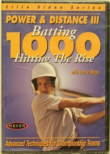 NEW Power & Distance Batting 1000 Hitting The Rise DVD how to hit bat softball - Picture 1 of 3