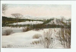 Cordillera Presidencial en Invierno Montañas Blancas Nuevo Hampshire Postal NH Sin Publicar - Imagen 1 de 2