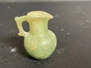 Jarra mini/miniatura de piedra de nefrita de jade tallada a mano de 1,5" - Imagen 1 de 7