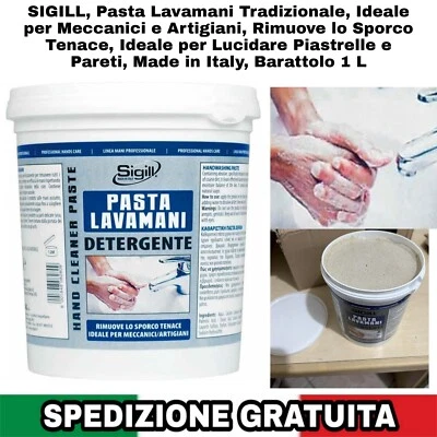 Pasta Lavamani Tradizionale, Ideale per Meccanici e Artigiani, Rimuove lo Sporco - Immagine 1 di 4