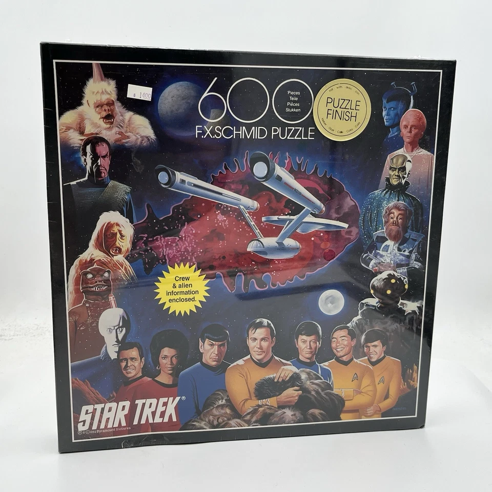 Nuevo Rompecabezas Star Trek Nuevo en Caja FX Schmid 600 Piezas 1993 Paramount Trekkie Nerd Foto 1 de 4