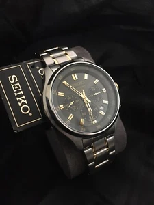 Seiko SKS591 Chronograph 43MM Men's Chronograph Stainless Steel Watch - Picture 1 of 6