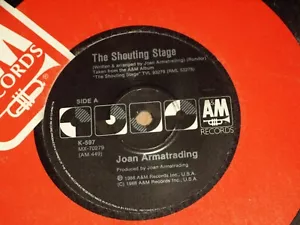 JOAN ARMATRADING *OZ 7" 45 ' THE SHOUTING STAGE ' 1988 EXC - Picture 1 of 2