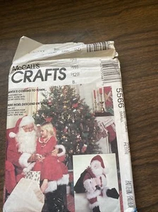 McCall's Sewing Pattern 5566 Santa Suit Size 34, 36 Santa Doll 25" Uncut Doll - Picture 1 of 2