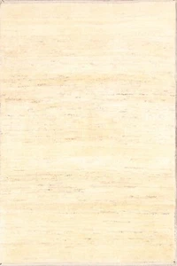 Thick Pile Contemporary Solid Modern 3x5 Oriental Area Carpet Hand Knotted Rug - Picture 1 of 12