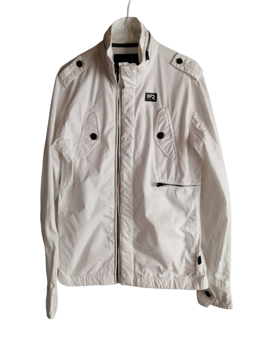 G-STAR RAW ホワイト ジップアップジャケット XXS - ジャケット G-STAR RAW ホワイト ジップアップジャケット XXS - ジャケット