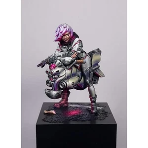 1/24 Resin Cyberpunk Model Kit Beautiful Girl Hoverbike Unpainted - Picture 1 of 4