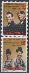ALBANIA 2009 Stan Lauer e Oliver Hardy 2v MNH** - Picture 1 of 1