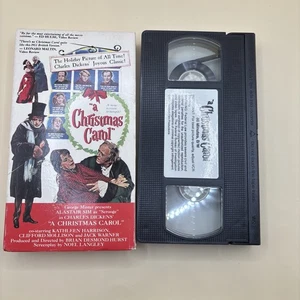 A Christmas Carol  Alastair Sims 1989 Scrooge  VHS RARE - Picture 1 of 5