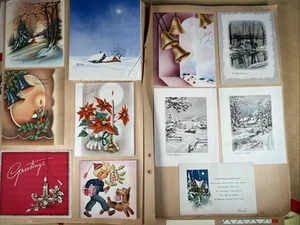 1937-1944 Aunt Dorothy's Holiday Ephemera etiqueta de regalo colección de tarjetas de felicitación - Imagen 1 de 24