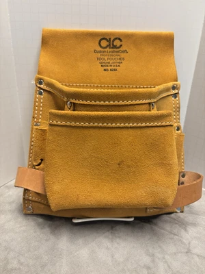Bolsas de cinturón de herramientas profesionales artesanales de cuero personalizadas CLC número 823X Foto 1 de 4