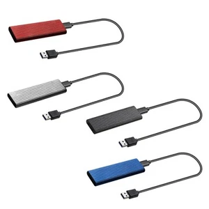 M2 SSD Gehäuse USB C 6Gbps Festplattengehäuse Gehäuse Tragbares - Afbeelding 1 van 22