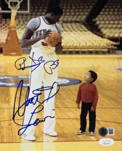 Patrick Ewing & Emmanuel Lewis Dual Signed 8x10 Photo - JSA BAS - Knicks Webster - Picture 1 of 1