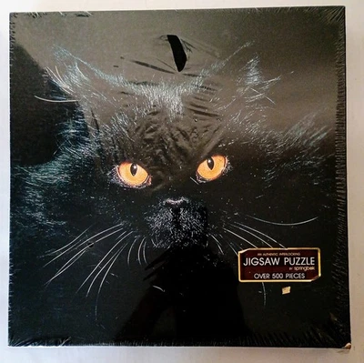 1977 Springbok “Midnight Magic” Black Cat 500+ Piece Puzzle – New & Sealed! - Image 1 of 4