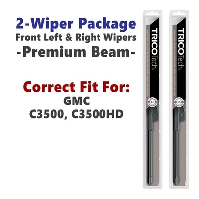 Limpiaparabrisas 2pk limpiaparabrisas de haz para GMC C3500 C3500HD 1988-2000 - 19180x2 Foto 1 de 4