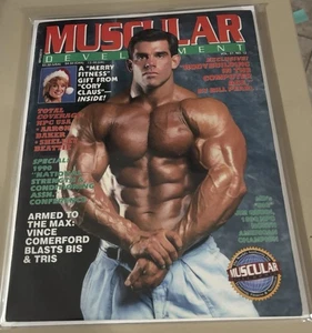 Mike Quinn/Cory Everson W/ Poster - Muscular Development Magazine - April 1990 - Picture 1 of 4