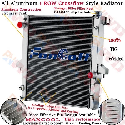 Aluminum Radiator For 2003-2010 DODGE RAM 2500 3500 4500 5.9L 6.7L L6 CUMMINS - Image 1 of 4