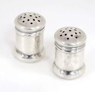 Juego Vintage Miniaturas Salero Agitadores Webster Plata de Ley Foto 1 de 4