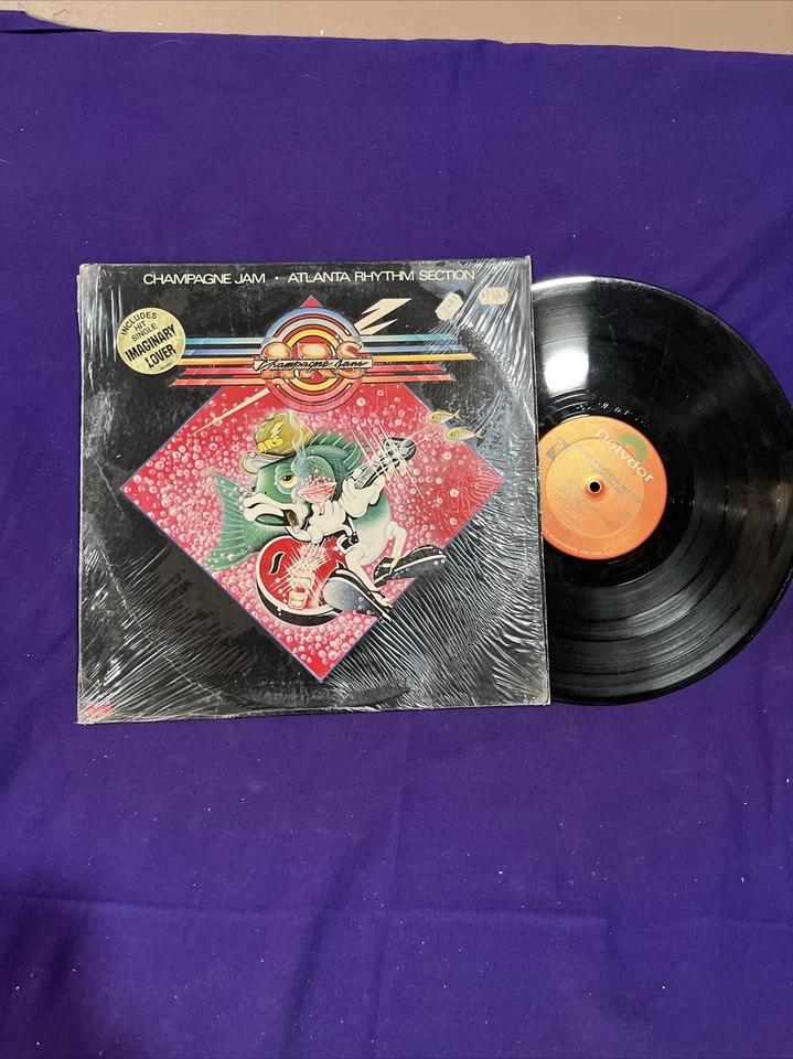 ATLANTA RHYTHM SECTION 1978 "Champagne Jam" LP w Imaginary Lover HYPE STICKER - Image 1 of 4