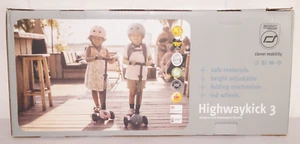 Scoot and Ride Highwaykick 3 mit LED Räder Roller 3 bis 6 Jahre steel blau Neu - Bild 1 von 4