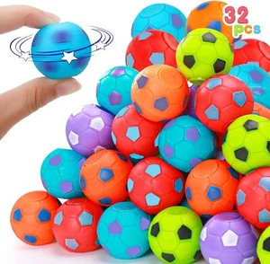 32PCS Fidget Spinner Soccer Balls Sports Birthday Party Favors Bulk for Kids 4-8 - Picture 1 of 2