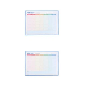 Agenda mensile A4 2 pezzi fogli calendario vuoti calendario mensile scrivania non datata - Foto 1 di 12