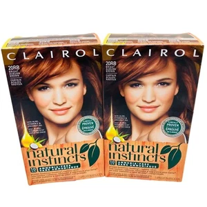 Clairol Natural Instincts 20RB Bright Auburn Brown Hair Color 2-Pack 6R - Picture 1 of 3