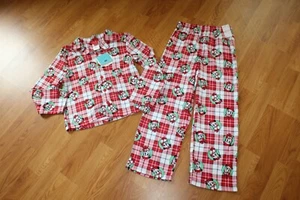 NWT BOYS DISNEY SZ 10 MICKEY MOUSE 2 PCS PAJAMAS FLANNEL - Picture 1 of 5
