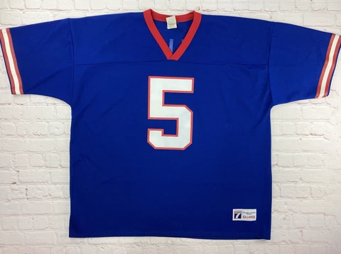 Vintage NFL Logo 7 New York Giants Jersey Kerry Collins #5 Men’s Size XXL Cover