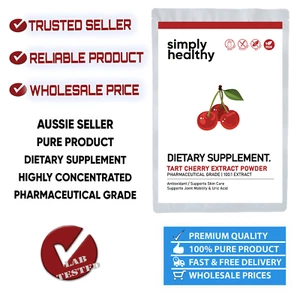 Tart Cherry Extract Powder 100:1, Pharmaceutical Grade (Prunus Avium Fruit) 1kg - Picture 1 of 7