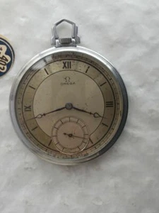 Omega swiss art deco cal.37.5L 15P two tone dial military vintage pocket watch - Picture 1 of 12