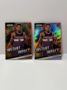 2023-24 Panini Prizm Bilal Coulibaly #19 Rookie Instant Impact Silver & Base Lot - Imagen 1 de 3