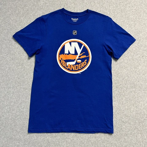 New York Islanders Shirt Adult Small Blue Tavares Short Sleeve NHL Reebok Mens Cover
