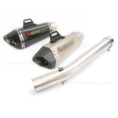 Para Suzuki GSXR 1000 2005 2006 K5 K6 Sistema de escape Tubo medio 51 mm Silenciador Deslizamiento Foto 1 de 4